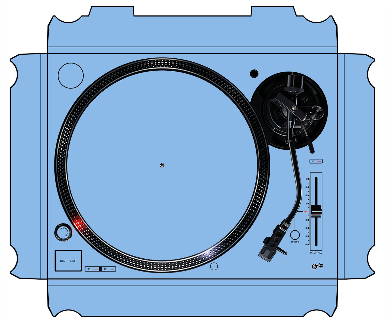 Technics 1200 / 1210 MK7 Skin Sky Blue