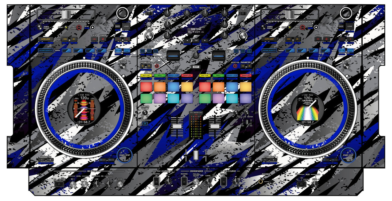 Pioneer DJ DDJ REV 7 Skin Sparkasm Blue