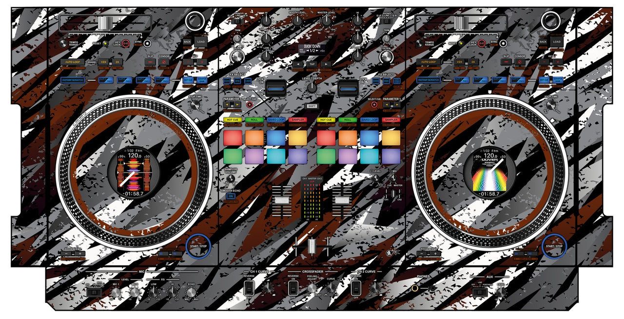 Pioneer DJ DDJ REV 7 Skin Sparkasm Brown