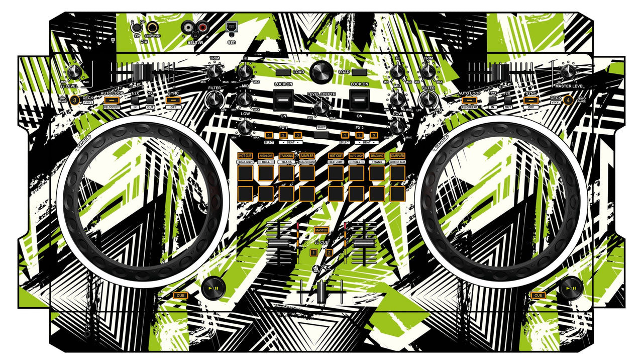 Pioneer DJ DDJ REV 1 Skin Spike Green