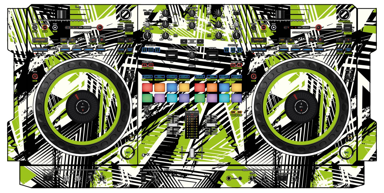 Pioneer DJ DDJ REV 5 Skin Spike Green