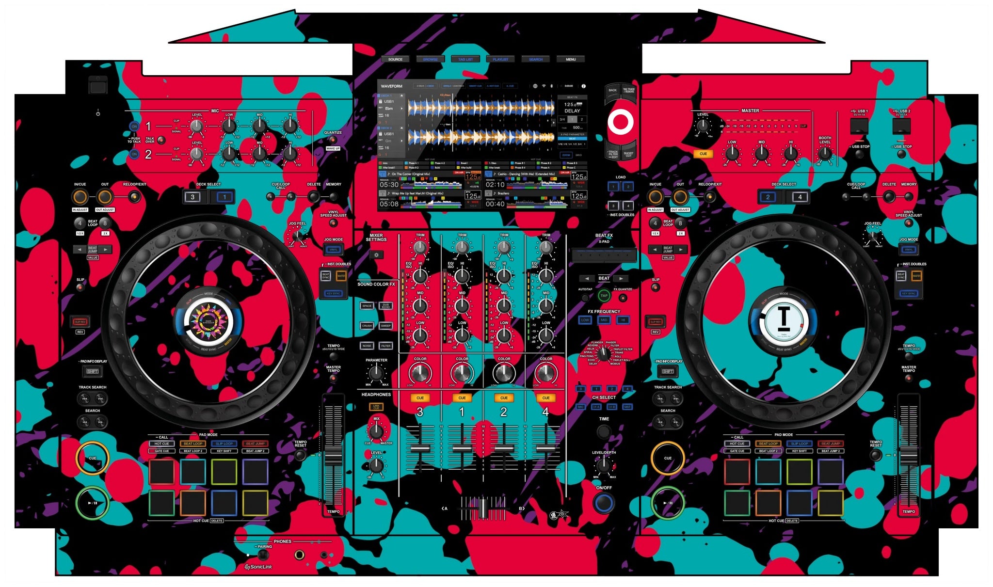 AlphaTheta XDJ AZ Skin Splatfest