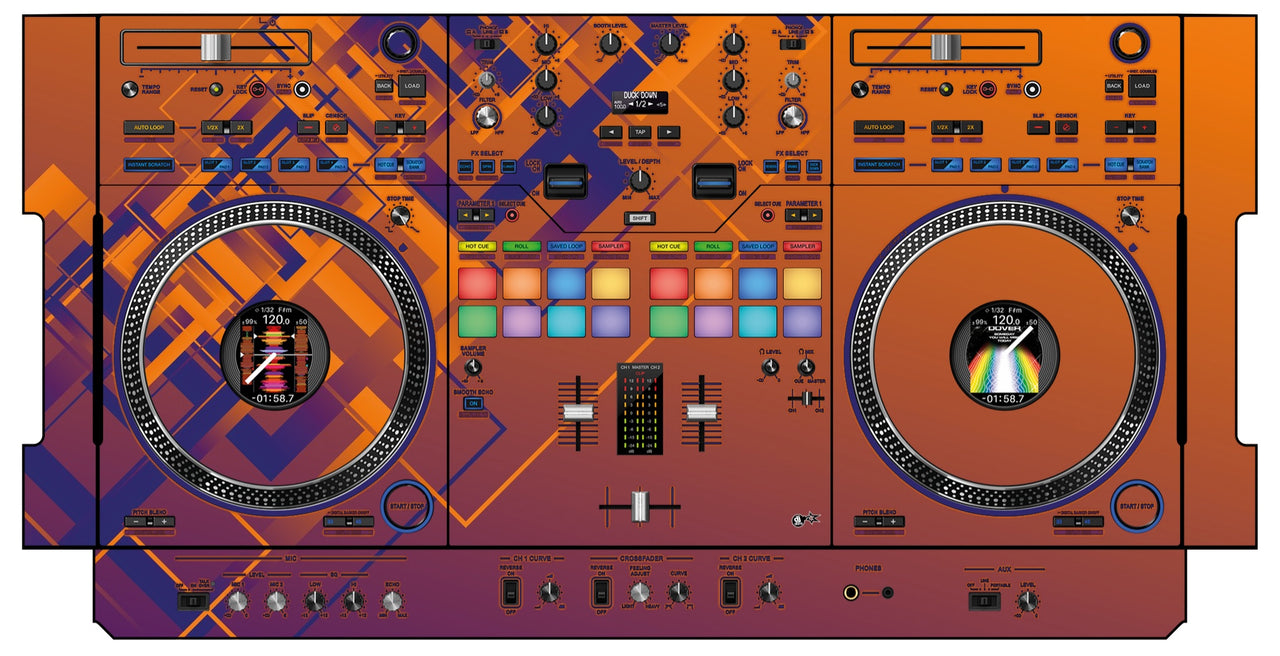 Pioneer DJ DDJ REV 7 Skin Squared Hollow
