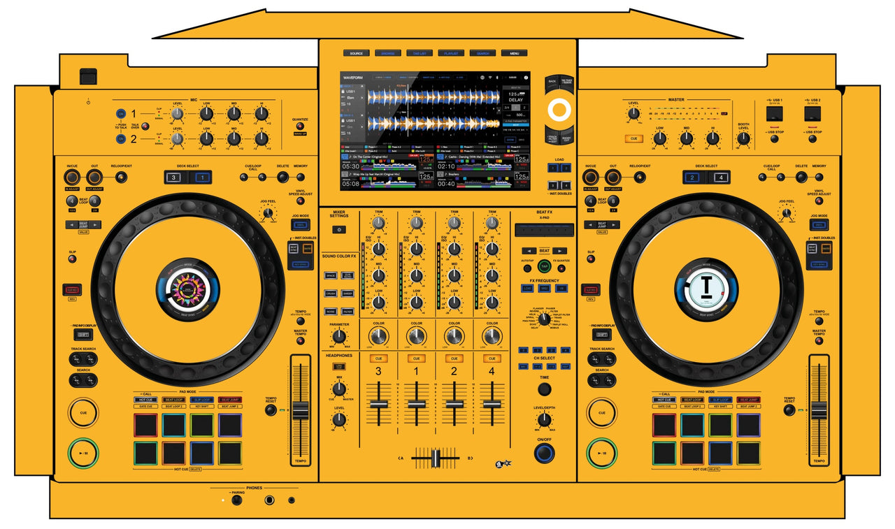 AlphaTheta XDJ AZ Skin Sunflower Yellow