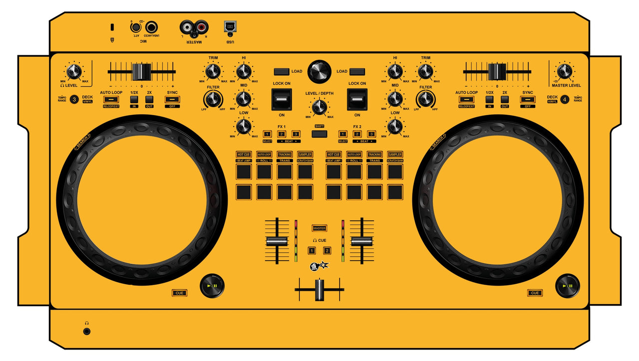 Pioneer DJ DDJ REV 1 Skin Sunflower Yellow