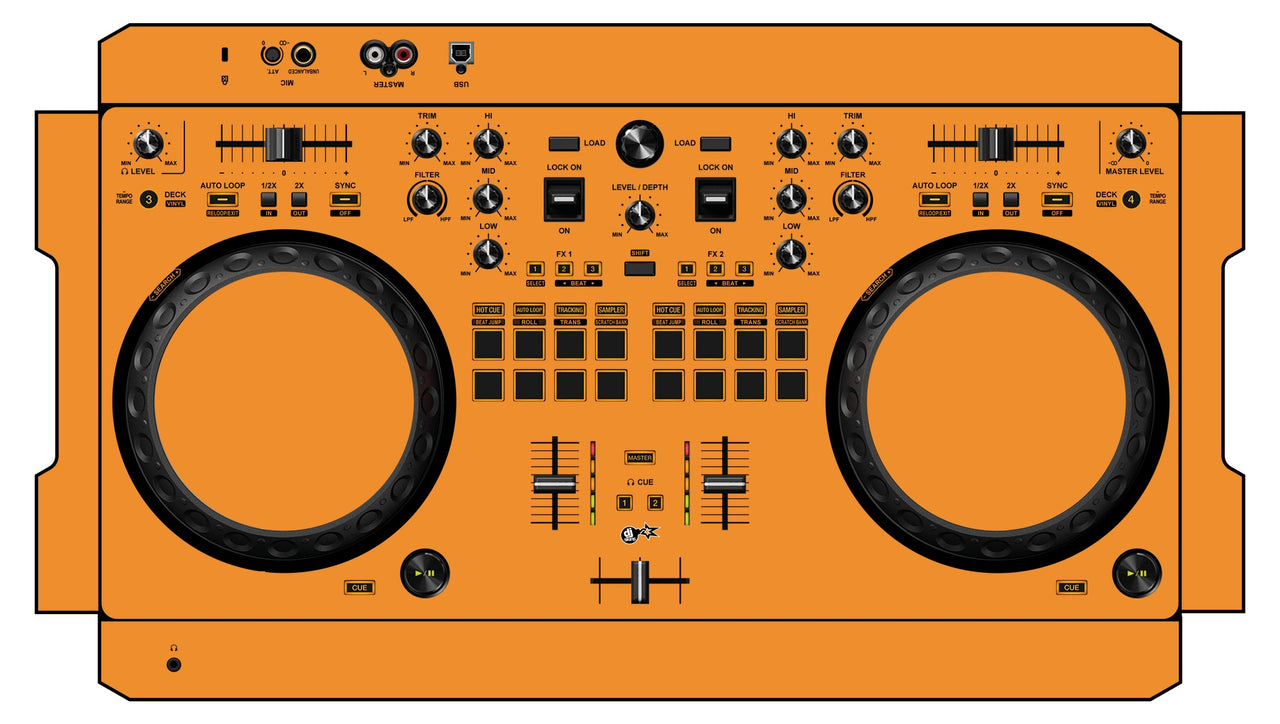 Pioneer DJ DDJ REV 1 Skin Sunset Orange