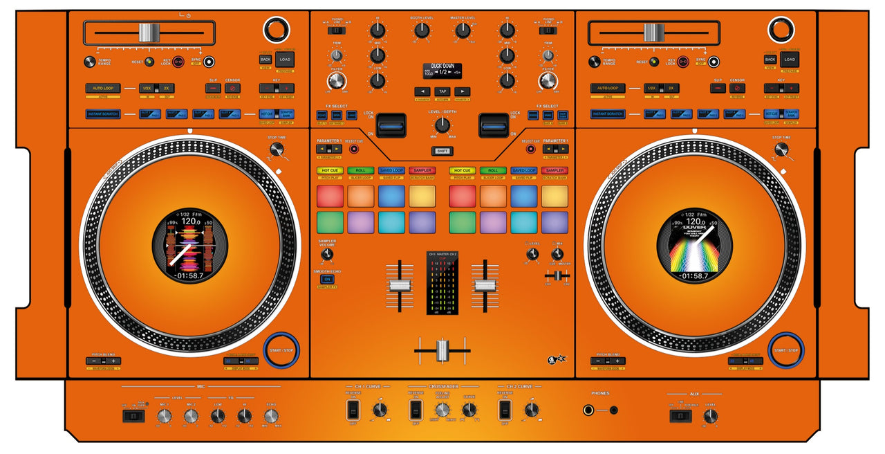 Pioneer DJ DDJ REV 7 Skin Sunset