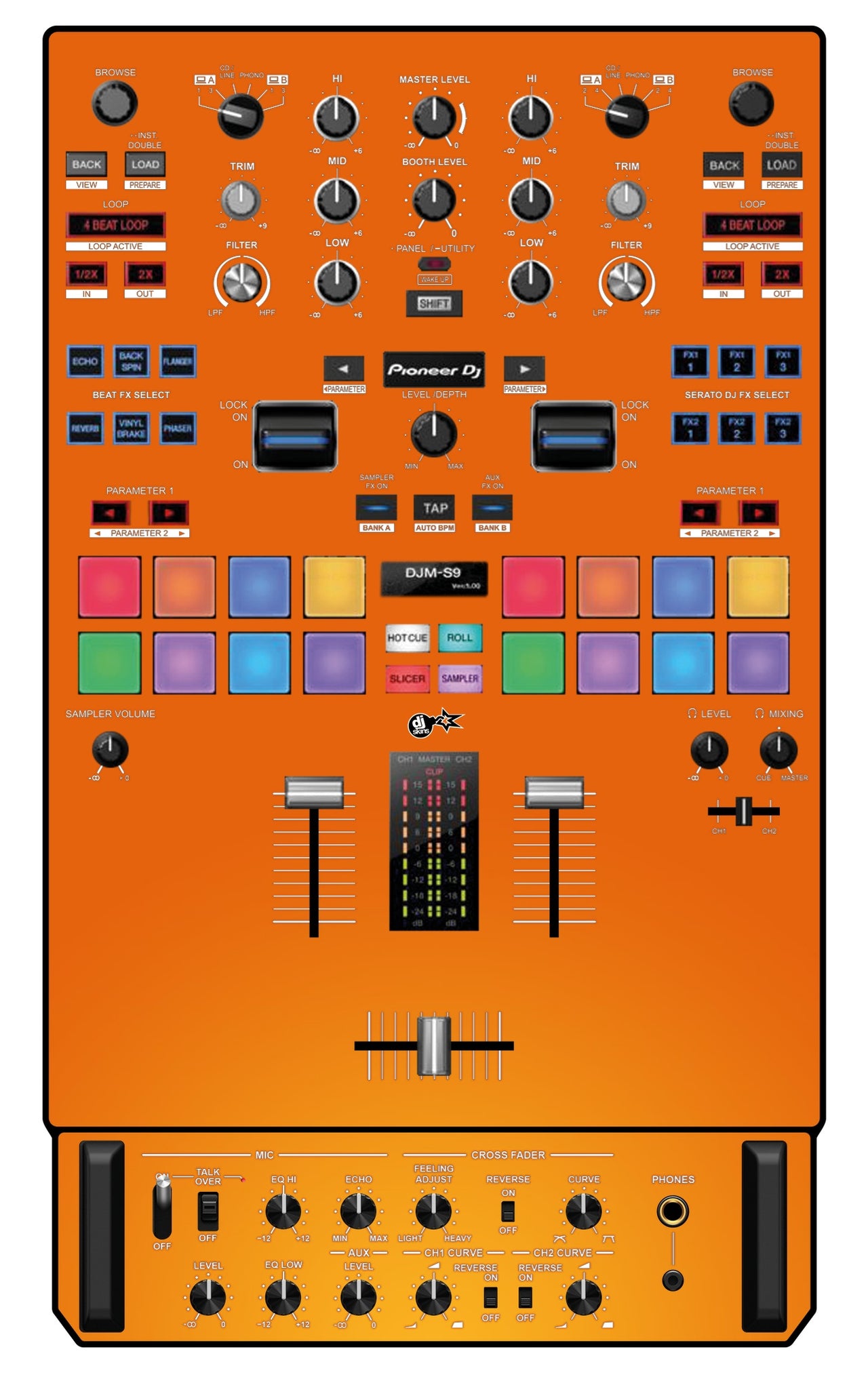 Pioneer DJ DJM S9 Skin Sunset