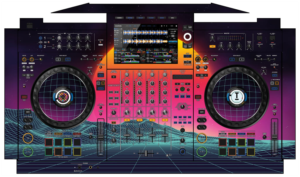 AlphaTheta XDJ AZ Skin Synthwave Horizon