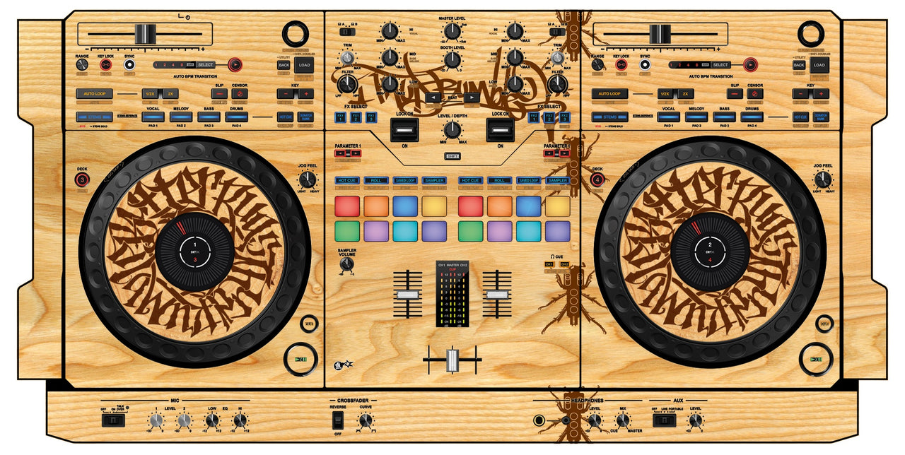 Pioneer DJ DDJ REV 5 Skin Thudrumble Wood