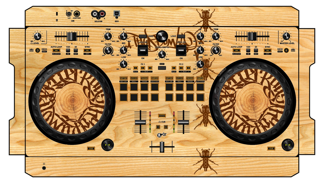 Pioneer DJ DDJ REV 1 Skin Thudrumble Wood