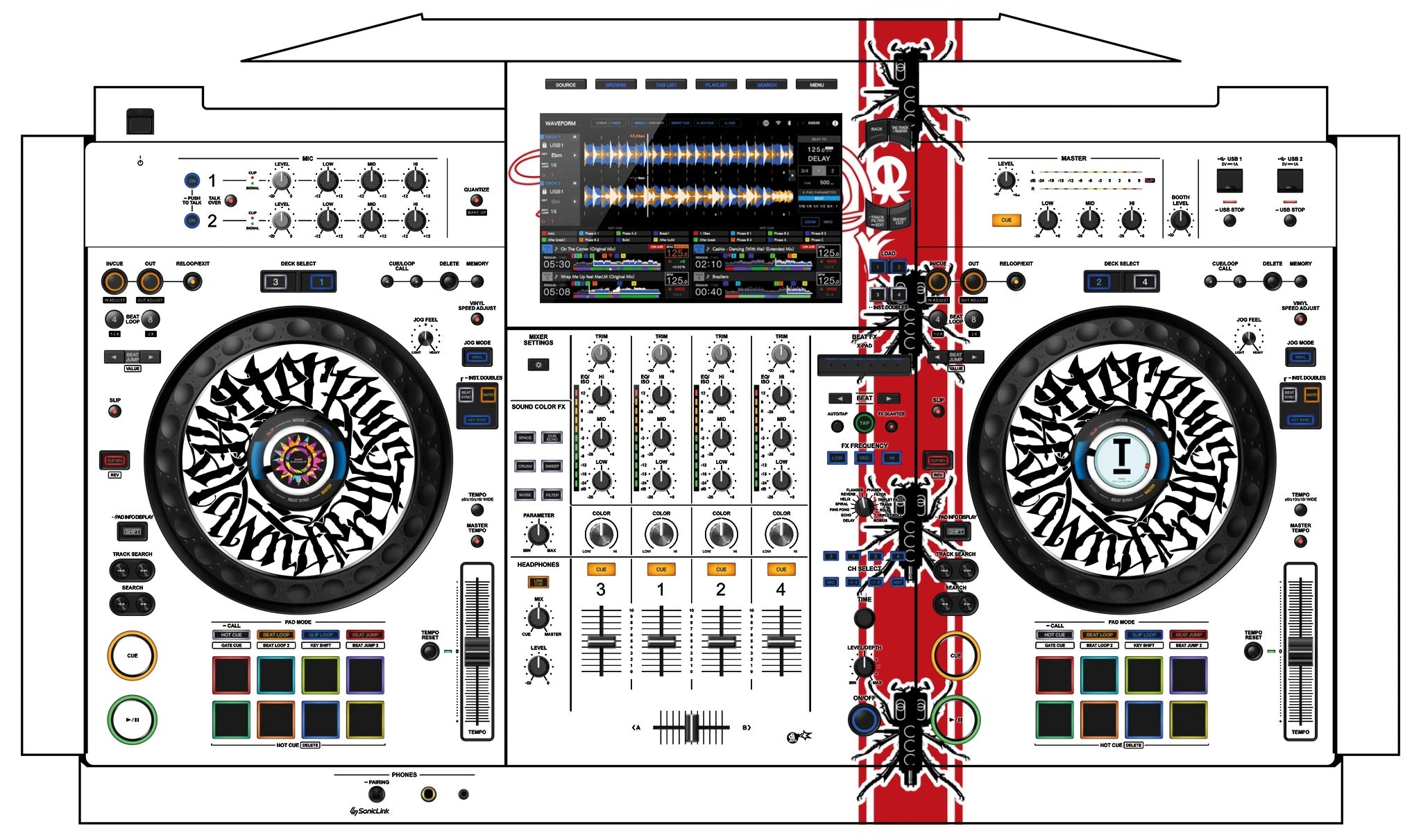 AlphaTheta XDJ AZ Skin Thudrumble