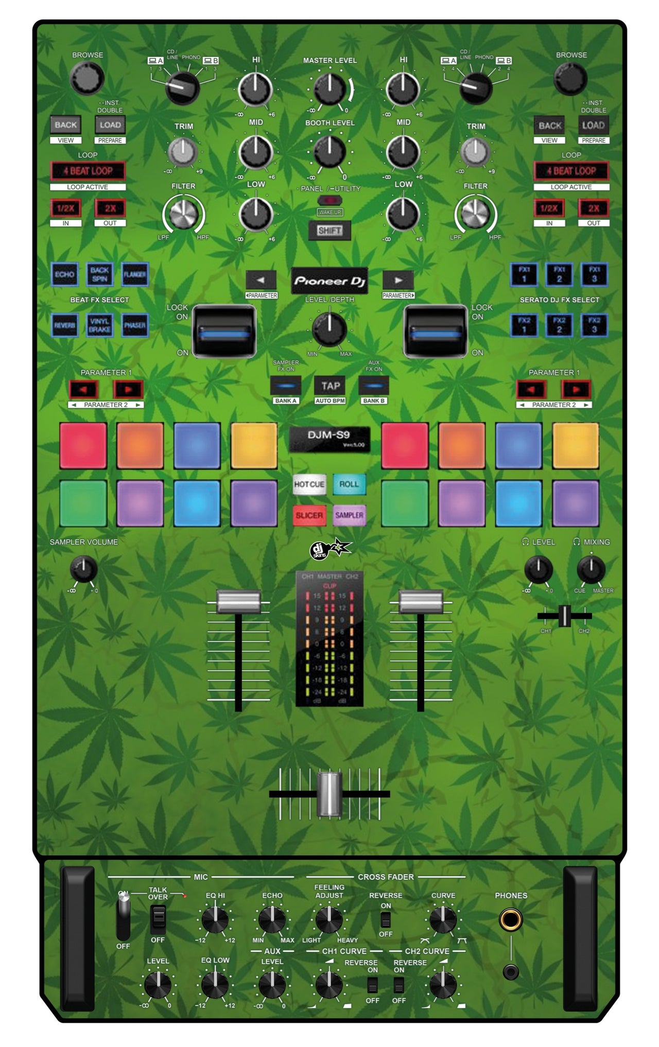 Pioneer DJ DJM S9 Skin Weedhead