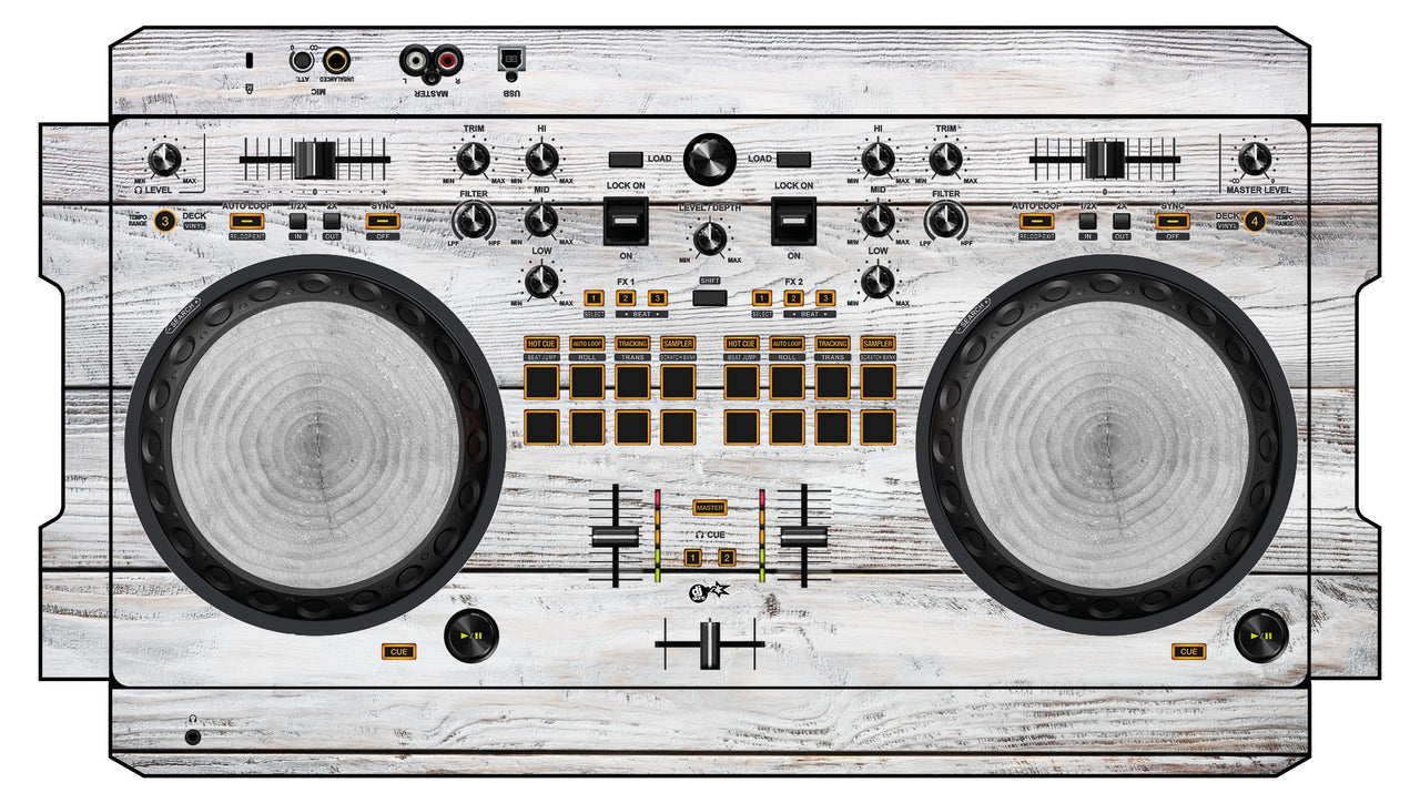 Pioneer DJ DDJ REV 1 Skin Woody White