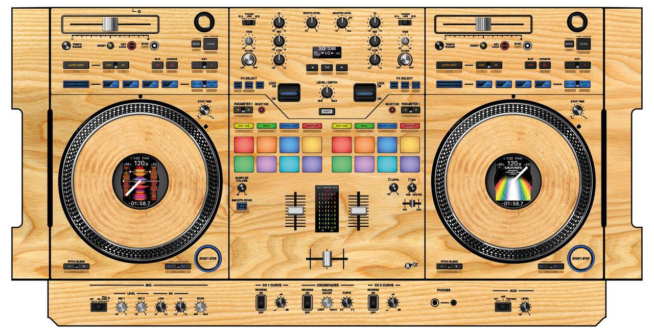 Pioneer DJ DDJ REV 7 Skin Woody