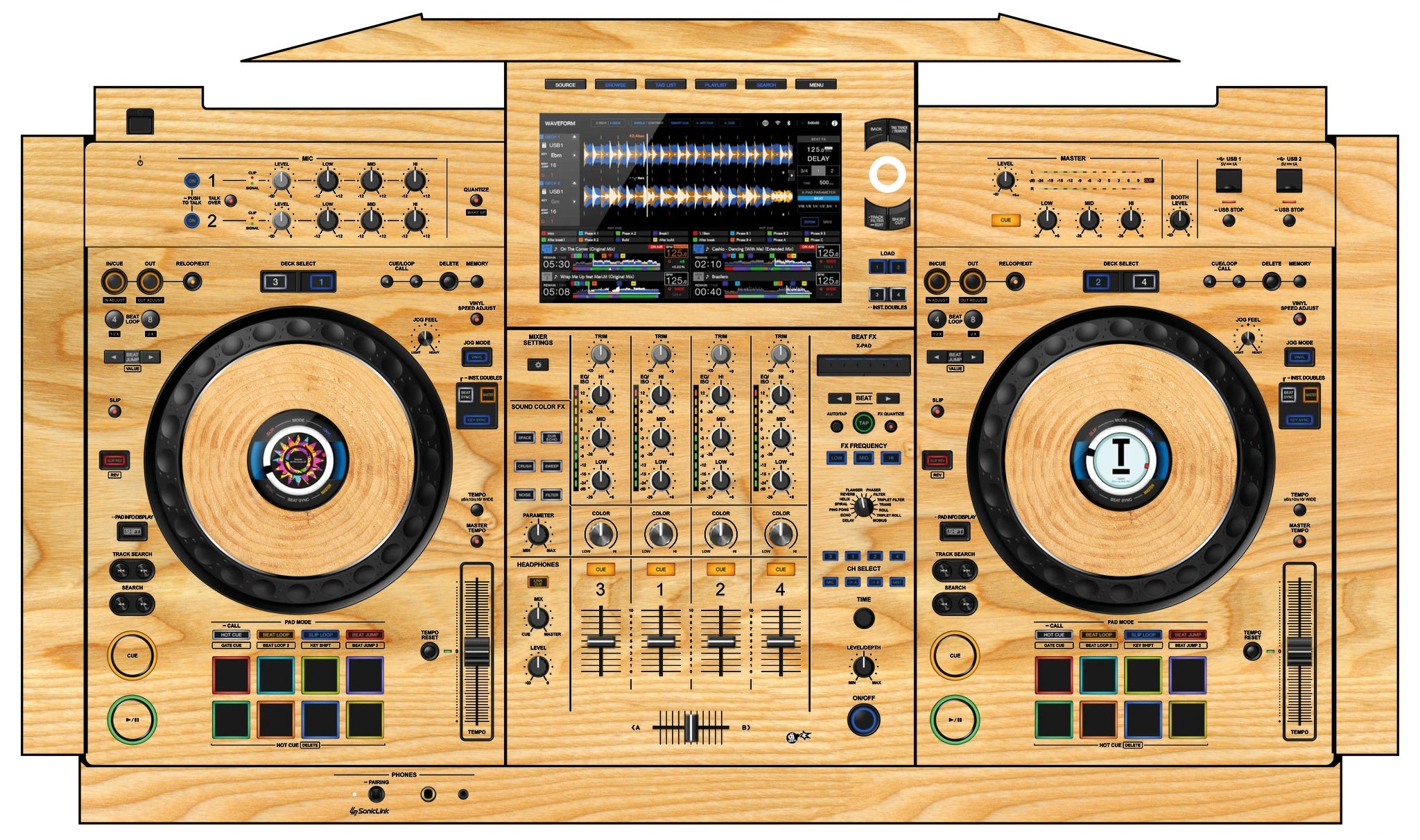 AlphaTheta XDJ AZ Skin Woody