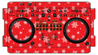 Pioneer DJ DDJ REV 1 Skin X-MAS Red Snowflakes
