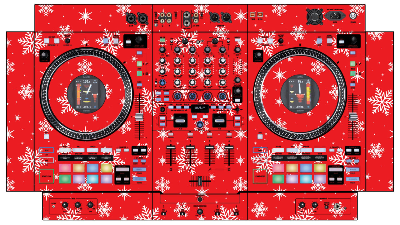Rane Performer Skin X-MAS Red Snowflakes