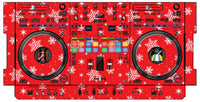 Pioneer DJ DDJ REV 7 Skin X-MAS Red Snowflakes