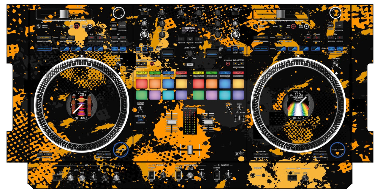 Pioneer DJ DDJ REV 7 Skin Conflict Yellow