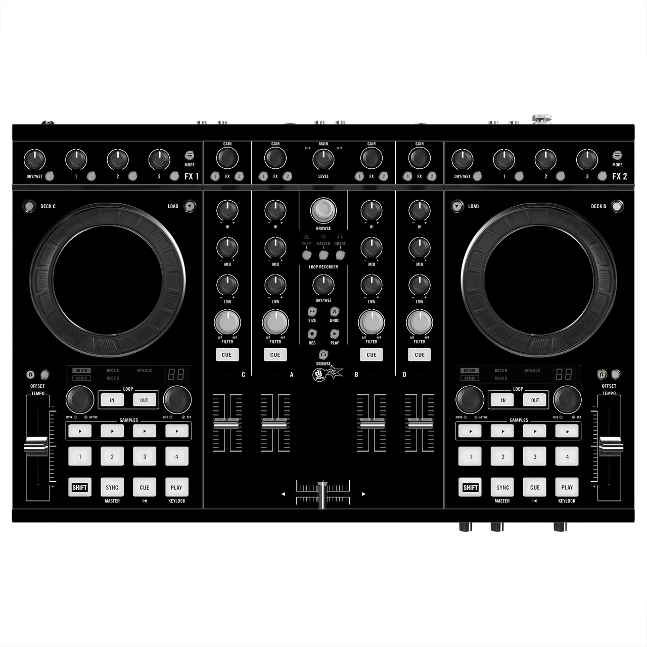 dj-skins Native Instruments S4 MK1 Skin BLACK aka ORIGINAL