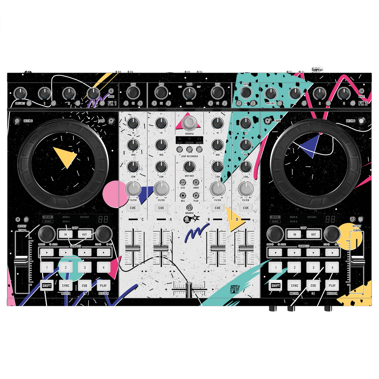 dj-skins Native Instruments S4 MK1 Skin 80s – MIZUCAT