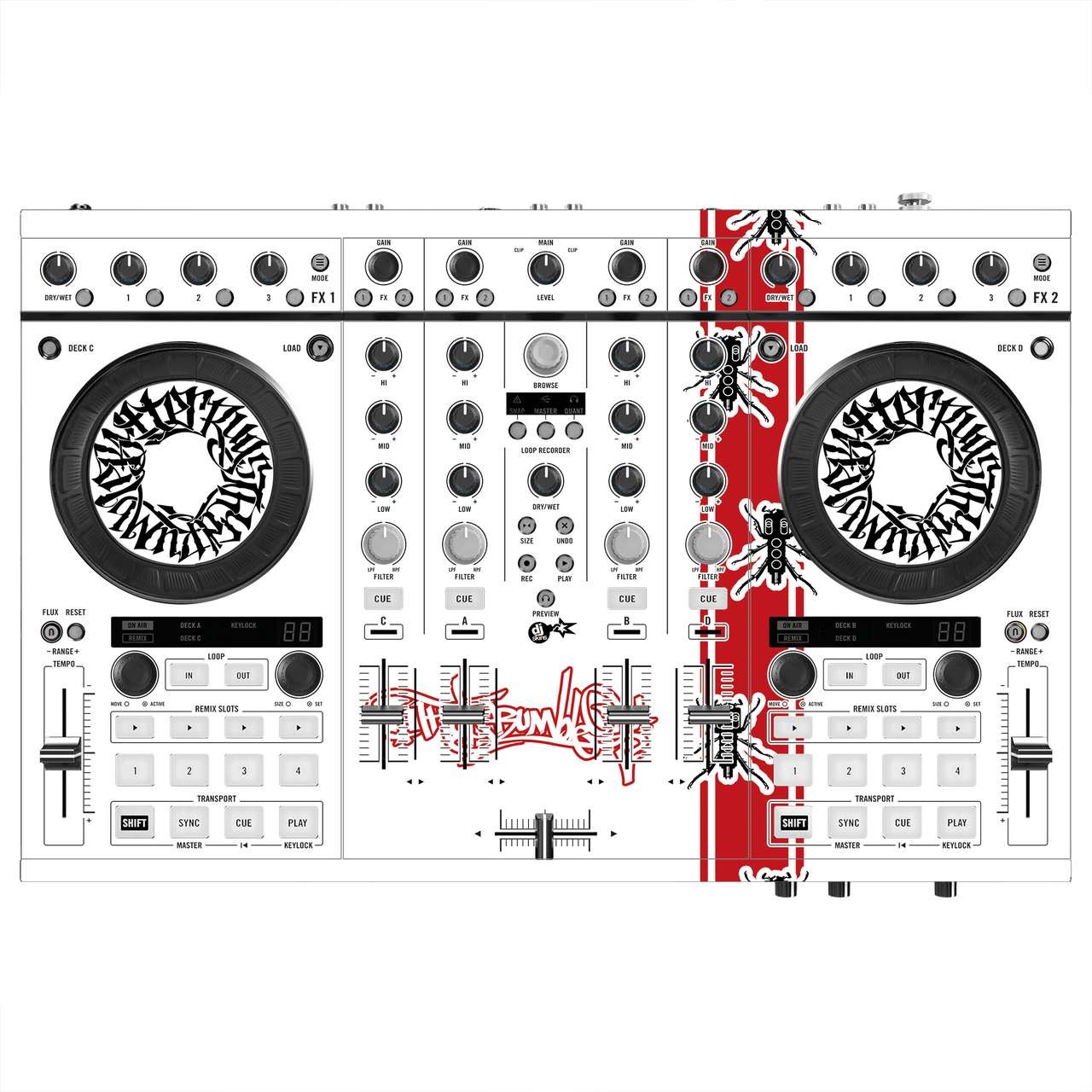 dj-skins Native Instruments S4 MK2 Skins QBERT DMC WORLDFINALS