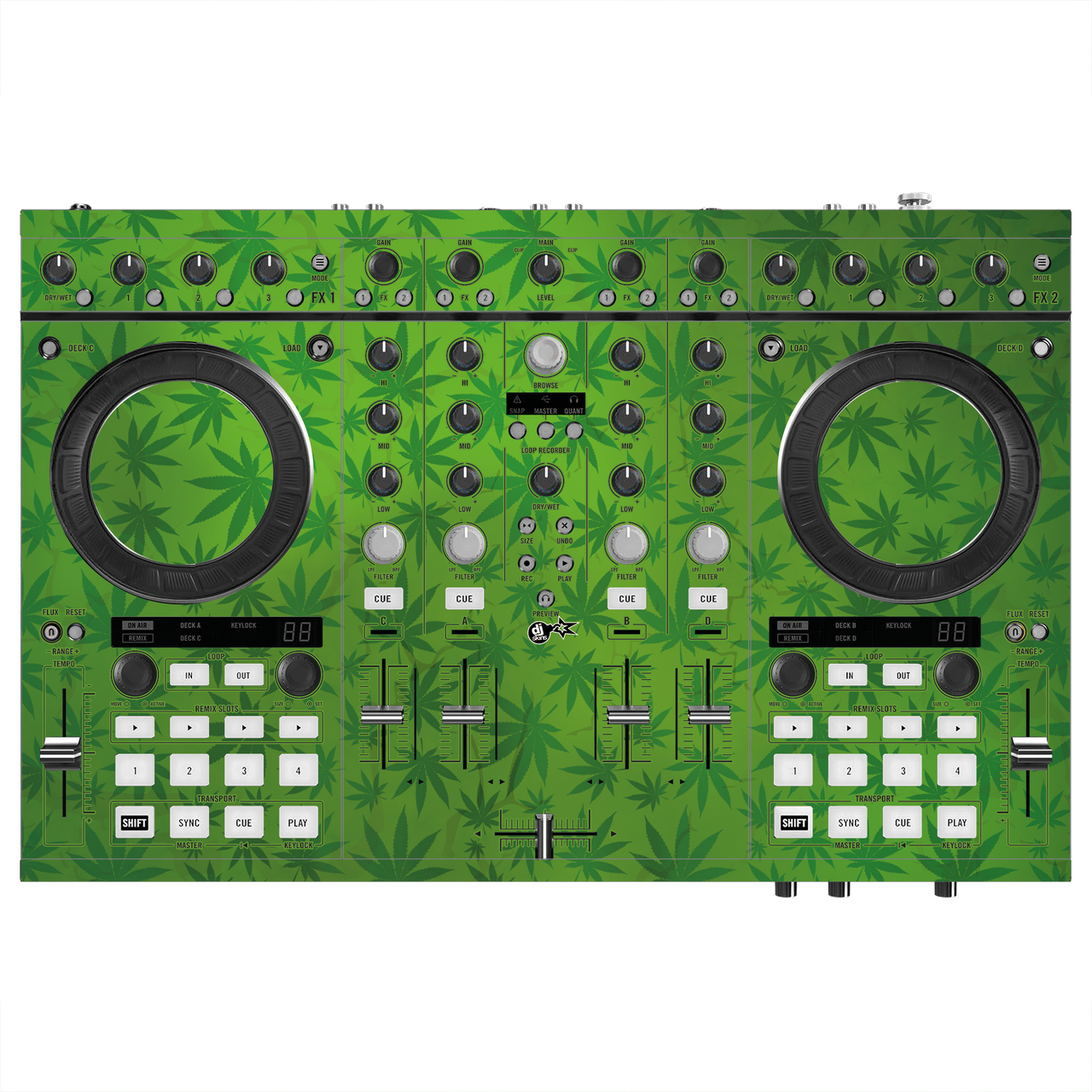dj-skins Native Instruments S4 MK2 Skins WEEDHEAD