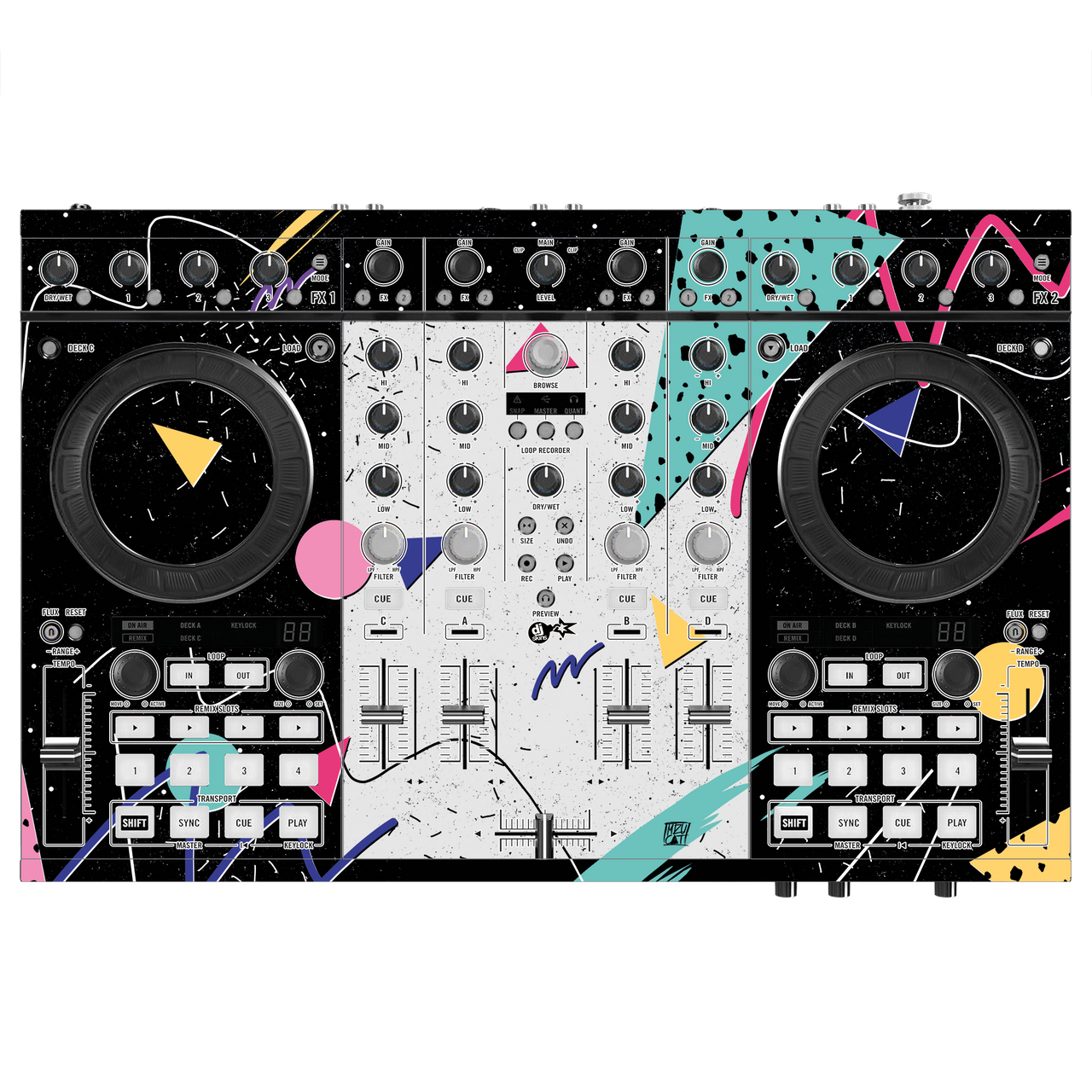 dj-skins Native Instruments S4 MK2 Skins 80s – MIZUCAT