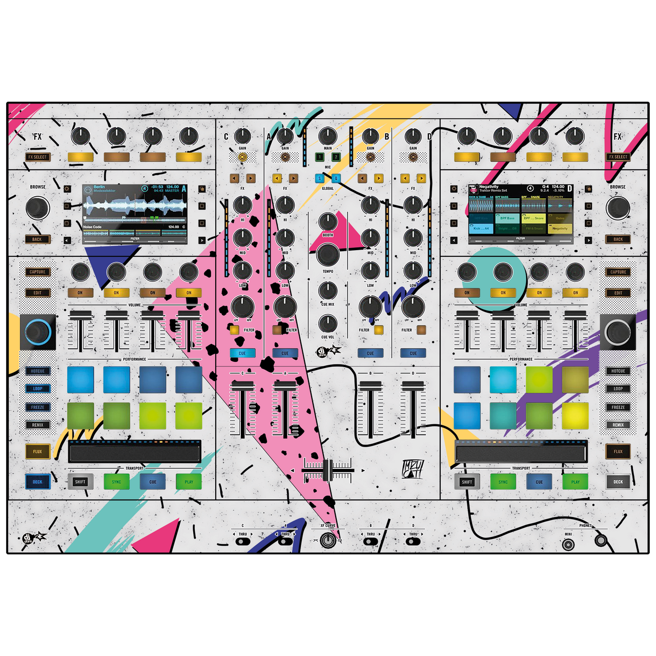 dj-skins Native Instruments S8 Skin 80s – MIZUCAT