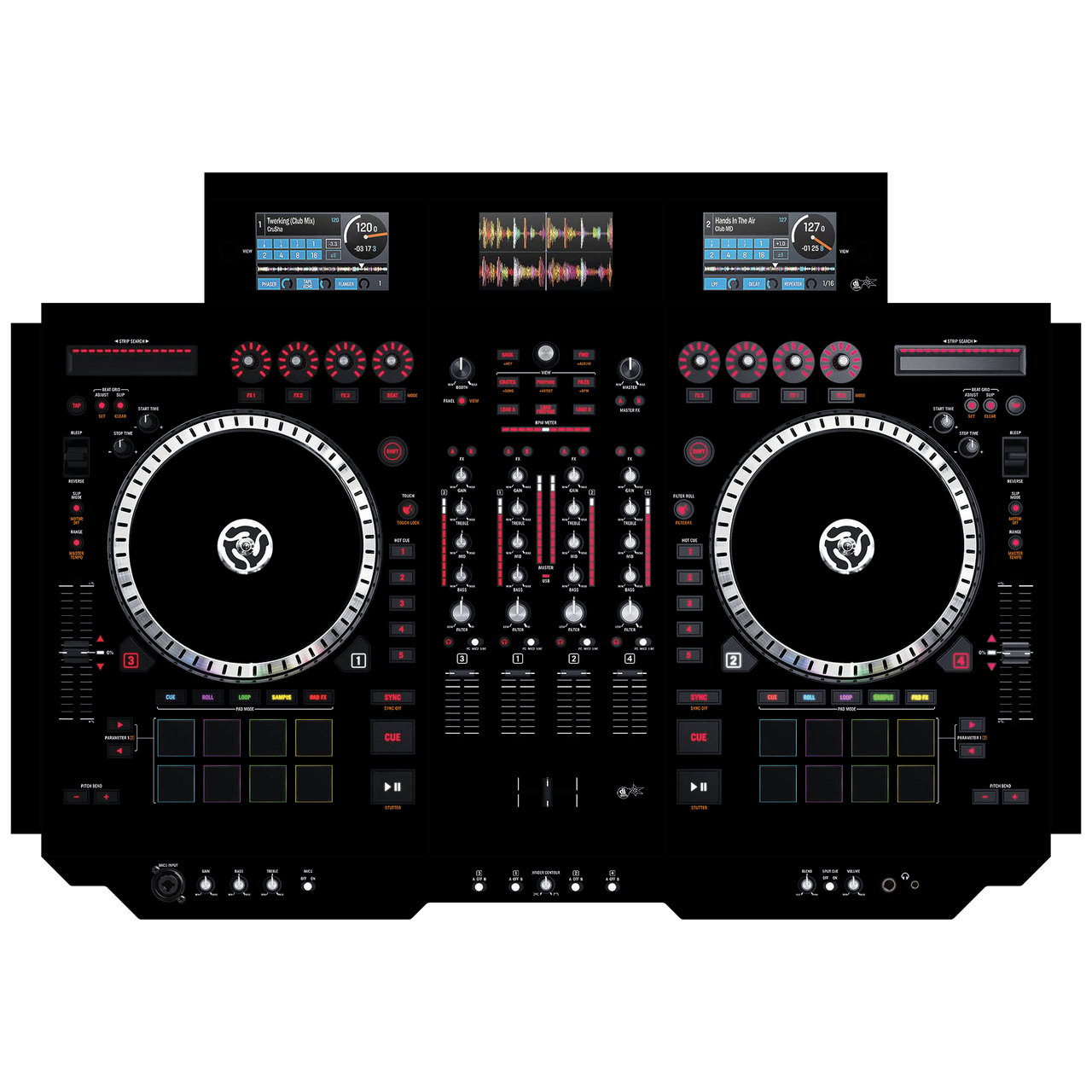 dj-skins Numark NS 7 III Skin BLACK aka ORIGINAL