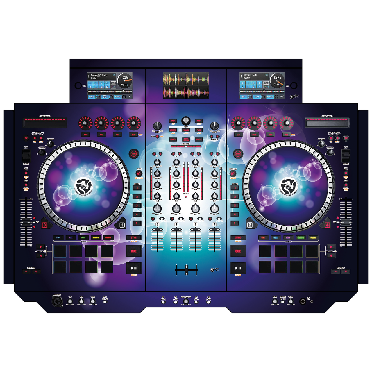 dj-skins Numark NS 7 III Skin BUBBLE SPACE