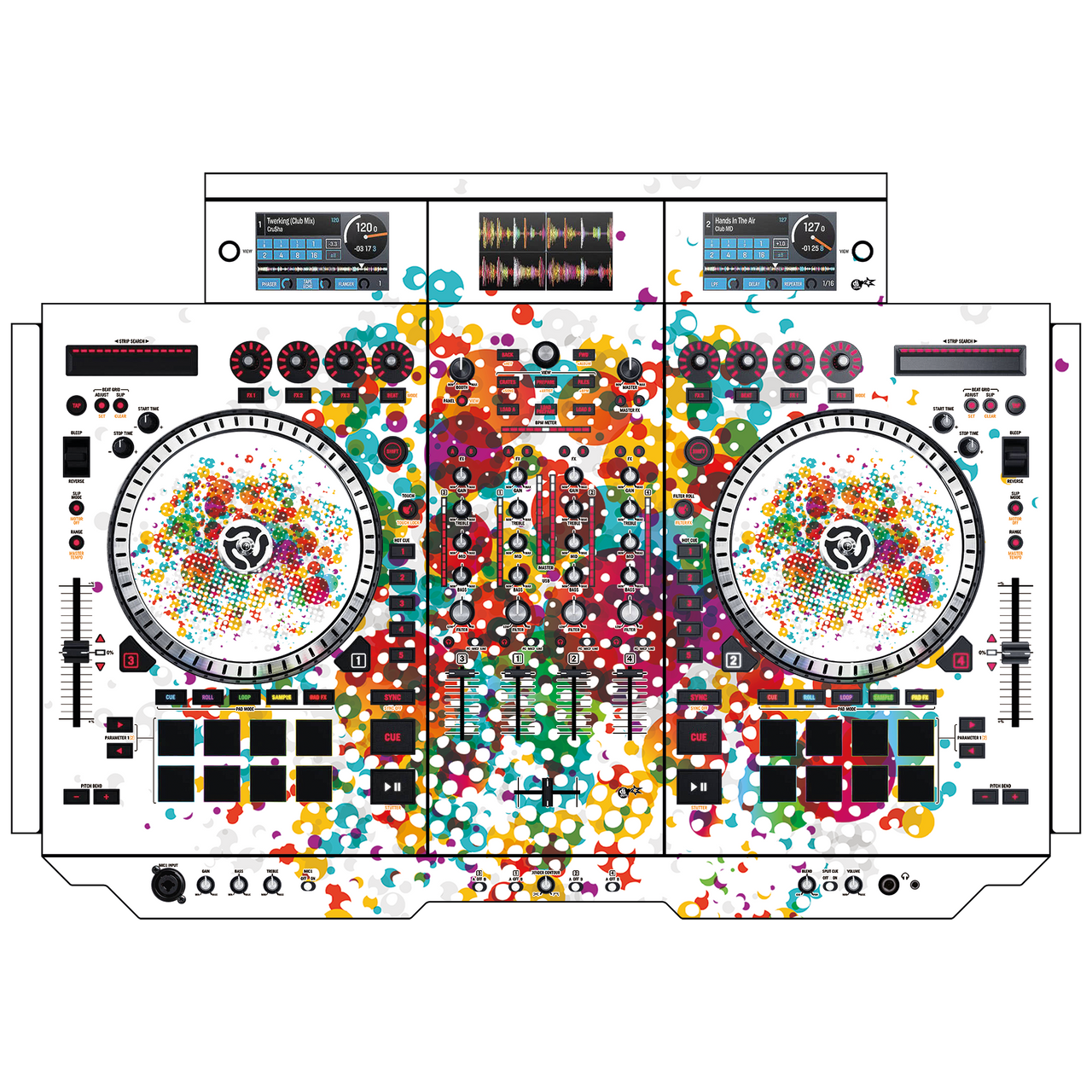 dj-skins Numark NS 7 III Skin ROUNDHOUSE
