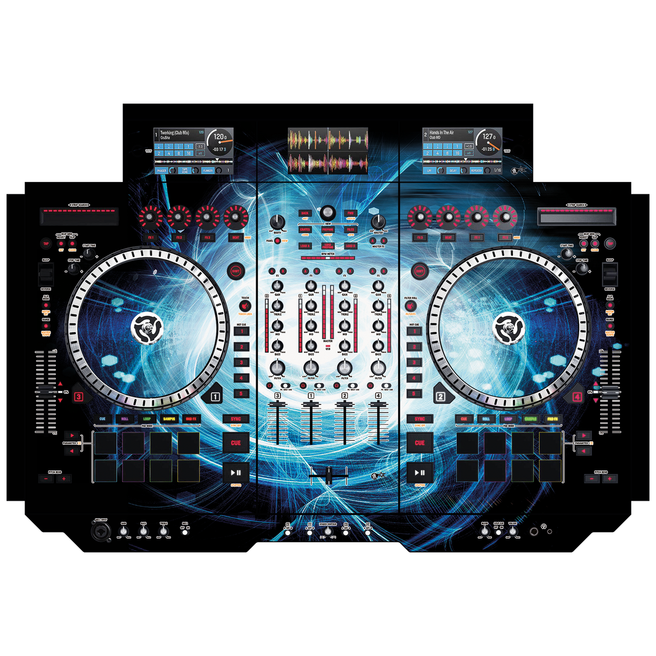 dj-skins Numark NS 7 III Skin BLACK HOLE