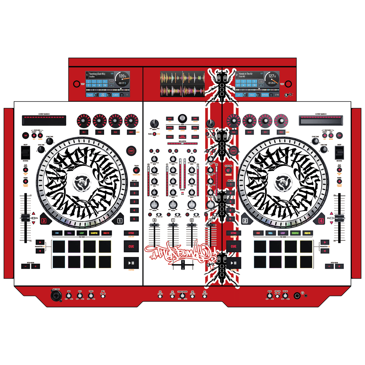 dj-skins Numark NS 7 III Skin QBERT DMC WORLDFINALS