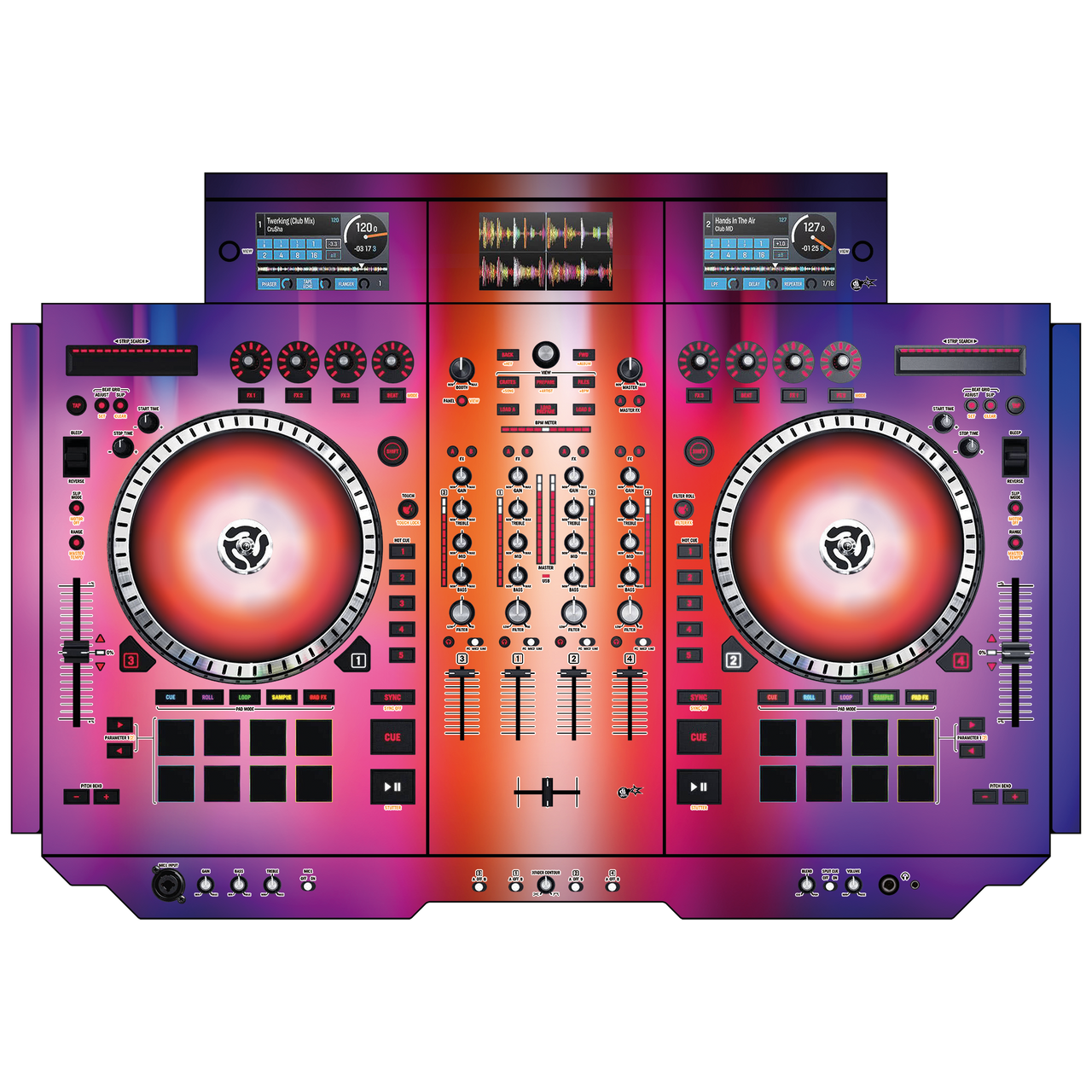 dj-skins Numark NS 7 III Skin CLUB DOME