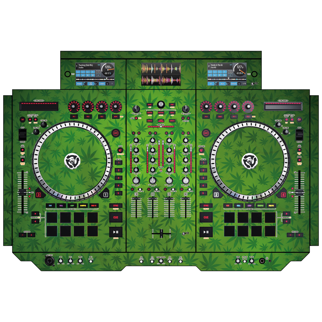 dj-skins Numark NS 7 III Skin WEEDHEAD
