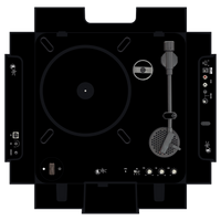 dj-skins Numark PT 01 Skin BLACK aka ORIGINAL