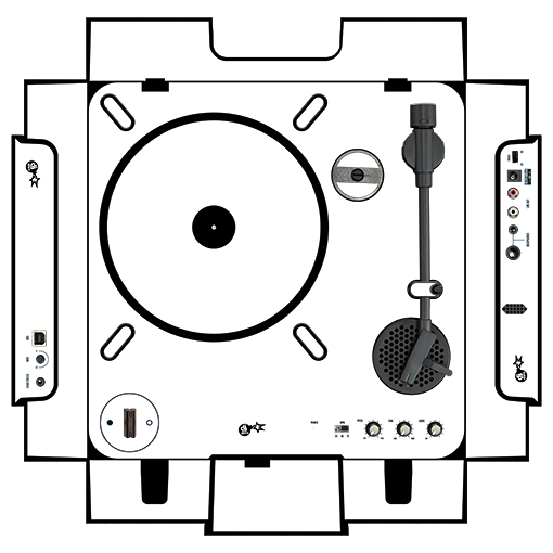 dj-skins Numark PT 01 Skin WHITE aka STAR TROOPER
