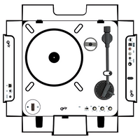 dj-skins Numark PT 01 Skin WHITE aka STAR TROOPER