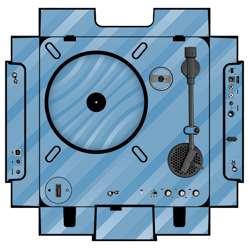 dj-skins Numark PT 01 Skin STRIPER