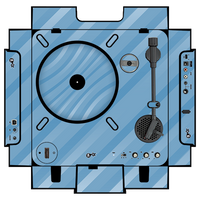 dj-skins Numark PT 01 Skin STRIPER
