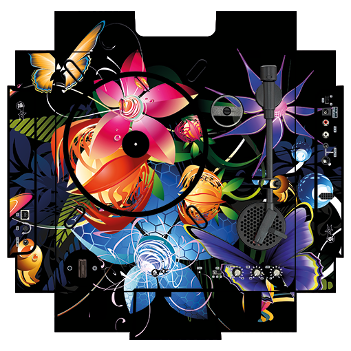 dj-skins Numark PT 01 Skin LOTUS GARDEN