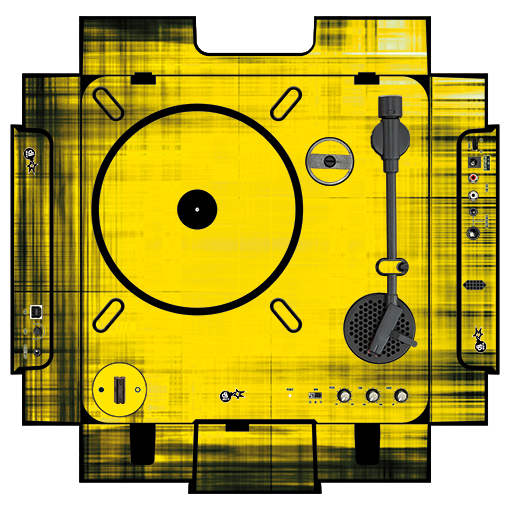 dj-skins Numark PT 01 Skin BLACKNYELLOW