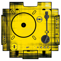 dj-skins Numark PT 01 Skin BLACKNYELLOW