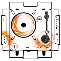 dj-skins Numark PT 01 Skin ORANGE SWIRL