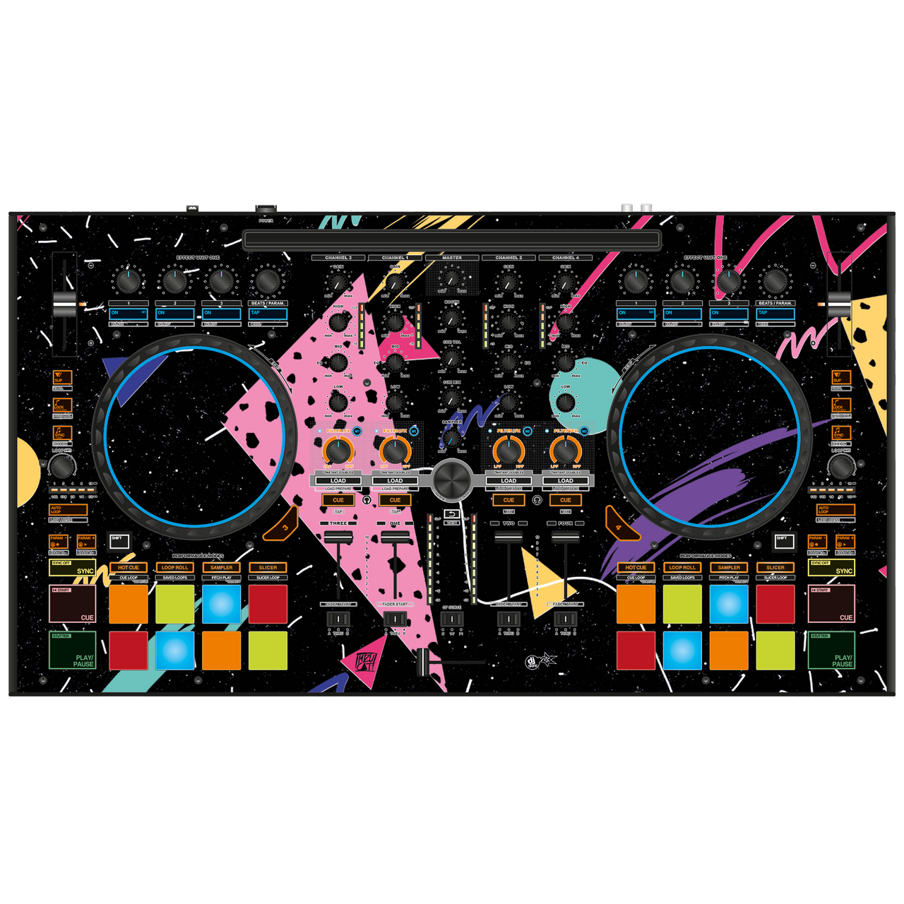 dj-skins Reloop Mixon 4 Skin 80s – MIZUCAT