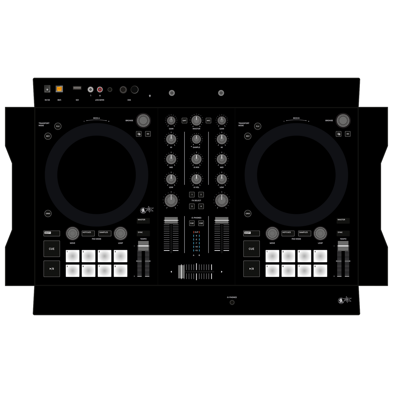 dj-skins Native Instruments S2 MK3 Skin BLACK aka ORIGINAL