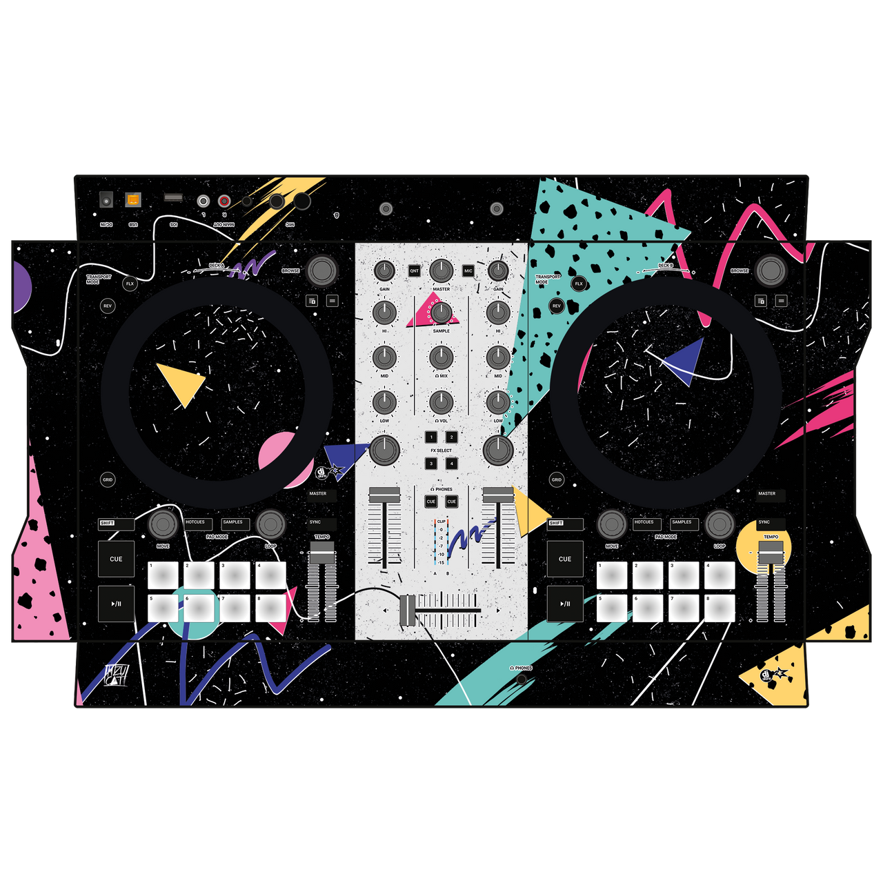 dj-skins Native Instruments S2 MK3 Skin 80s – MIZUCAT