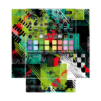 dj-skins Reloop Elite Skin FRACTOR GRÜN